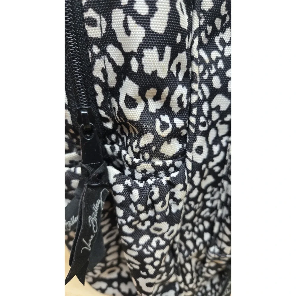 Vera Bradley Medium‎ Backpack Camocat Black/White Leopard Print